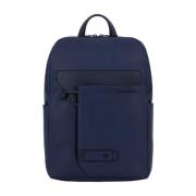 Piquadro Blå Bucket Bag Ryggsäck Blue, Unisex