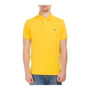 Polo Ralph Lauren Custom Slim Fit Polo Shirt Yellow, Herr