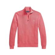 Polo Ralph Lauren Halv-zip tröja med honungsuskstruktur Red, Herr