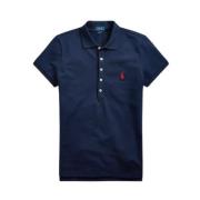 Polo Ralph Lauren Julie Slim Fit Polo Shirt Blue, Dam