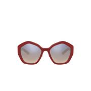 Prada Stiliga Solglasögon för Kvinnor - SPR 08X 539-716 Red, Dam