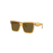 Prada Gula Sungles med Originalfodral Yellow, Dam