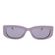 Prada Stiliga Rektangulära Solglasögon Purple, Unisex