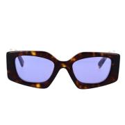 Prada Oversized Oregelbundna Solglasögon Brown, Unisex