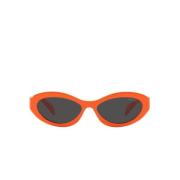 Prada Orange Cateye Solglasögon med Gråa Linser Orange, Dam