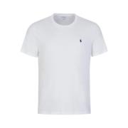 Ralph Lauren Vit Casual T-shirt för Män White, Herr