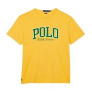 Ralph Lauren Klassisk Bomull T-Shirt för Män Yellow, Herr