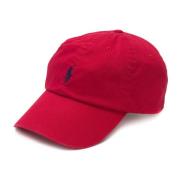 Ralph Lauren Stilfull Röd Visor Cap för Män Red, Herr