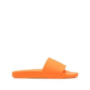 Ralph Lauren Stiliga Röda Sandaler med Polo Pony Motiv Orange, Herr