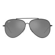 Ray-Ban Revolutionerande solglasögon med aviatorbåge och silverfärgade...