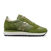 Saucony Gröna Jazz Triple Skor med Snörning Green, Dam