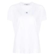 Stella McCartney Broderad Mini Stjärna T-Shirt White, Dam