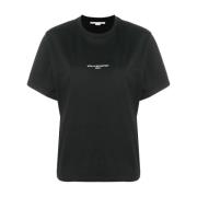 Stella McCartney Logo-print svart T-shirt Black, Dam