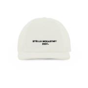 Stella McCartney Logo Baseball Cap, Vit Bomullskanvas White, Dam