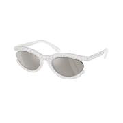 Swarovski Snygga solglasögon för moderna kvinnor White, Dam