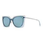 Swarovski Blå Cat Eye Solglasögon för Kvinnor Blue, Dam