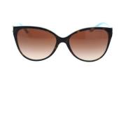 Tiffany Cat-Eye Solglasögon med Feminina Detaljer Brown, Dam