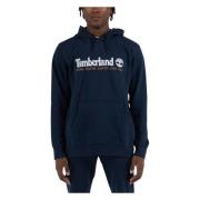 Timberland Stor Logo Tryck Sweatshirt Blue, Herr
