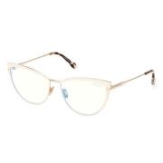 Tom Ford Höj din stil med exklusiva glasögon för kvinnor Beige, Dam