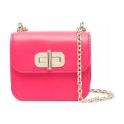 Tommy Hilfiger mikro turnlock cross body väskor Pink, Dam