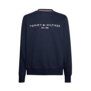 Tommy Hilfiger Sweatshirt MED Logo Blue, Herr