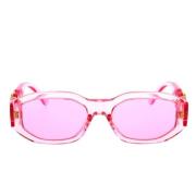 Versace Transparenta Rosa Solglasögon för Barn Pink, Unisex