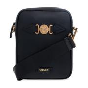 Versace Läder axelväska Black, Herr