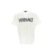Versace Bomull Jersey T-Shirt White, Herr