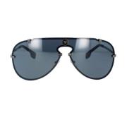 Versace Modig Stil Solglasögon med Ljusgråa Linser Blue, Unisex