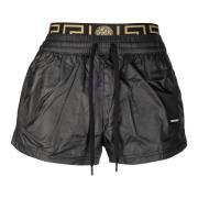 Versace Svarta Bermuda Shorts för sommaren Black, Dam