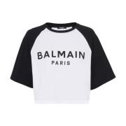 Balmain Paris T-shirt Black, Dam