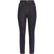 Dolce & Gabbana Svarta Denim Jeans med Dragkedja Black, Dam
