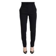 Dolce & Gabbana Leather Trousers Black, Dam