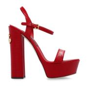 Dolce & Gabbana Sandaler med klack Red, Dam