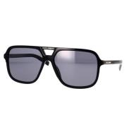 Dolce & Gabbana Fyrkantiga polariserade solglasögon Dg4354 193481 Blac...