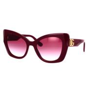 Dolce & Gabbana Modiga och eleganta oversized solglasögon Red, Dam