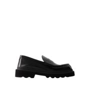 Dolce & Gabbana Svarta Penny-Slot Loafers i Lackläder Black, Herr