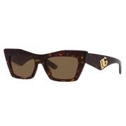 Dolce & Gabbana Womens Sunglasses Dg4435 502/77 Brown, Unisex