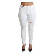 Dolce & Gabbana Vita Slitna Skinny Jeans White, Dam