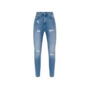 Dolce & Gabbana Vintageeffekt Blå Jeans Blue, Dam