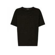 Dolce & Gabbana Logo Print Bomull T-shirt Black, Herr
