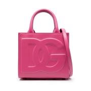Dolce & Gabbana Glicine Läderhandväska Pink, Dam