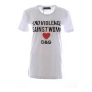 Dolce & Gabbana Stöd för Kvinnors Rättigheter T-shirt White, Dam