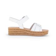 Gabor Lättvikts sandal för kvinnor med optimal passform White, Dam