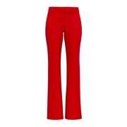 Marella Straight Trousers Red, Dam