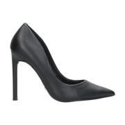 Steve Madden Svart Läder Stilettklack Black, Dam