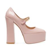 Stuart Weitzman Mary Jane Platform Pump Pink, Dam