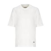 Jil Sander Vit Bomull T-shirt för Kvinnor White, Dam