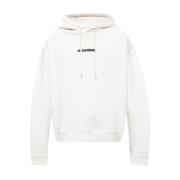 Jil Sander Tryckt huvtröja White, Herr