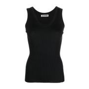 Jil Sander Ärmlös Top Black, Dam